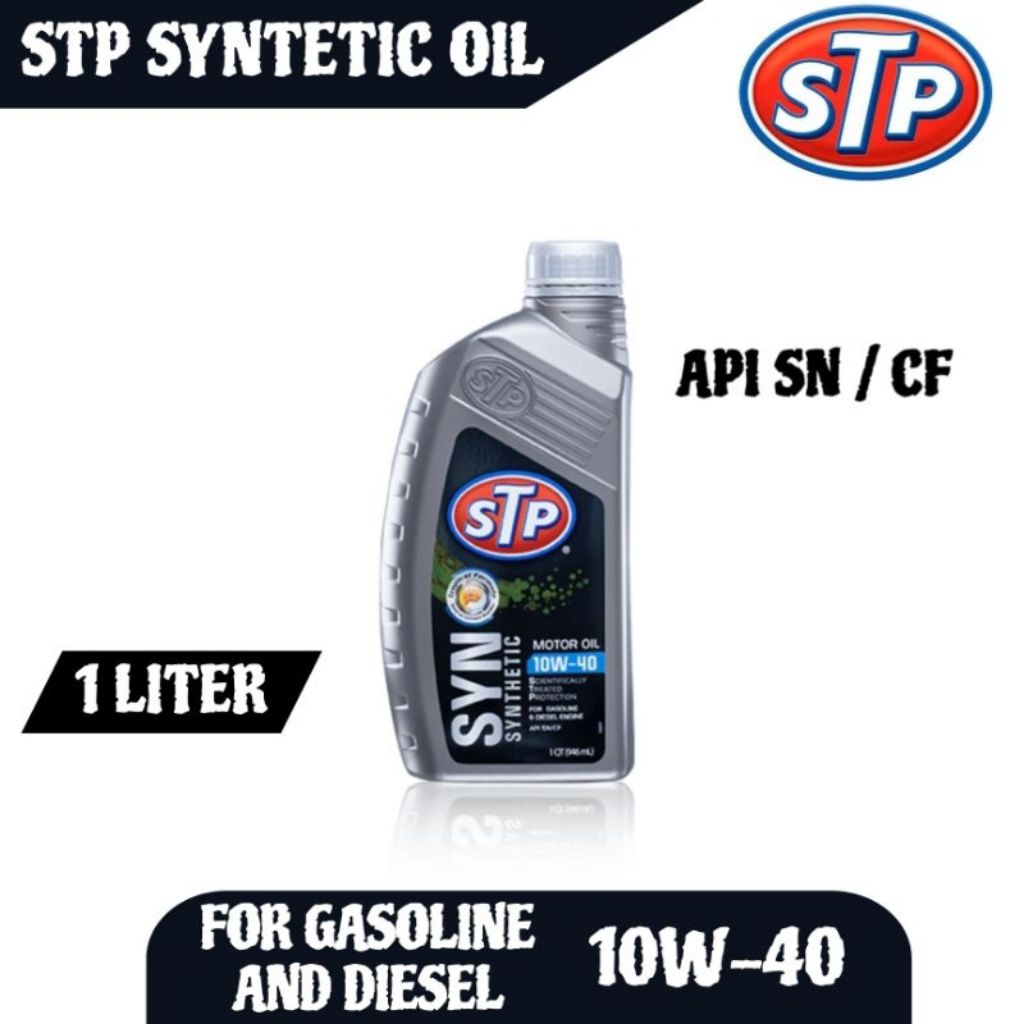 OLI MESIN MOBIL STP 10W-40 SYINTETIC GASOLINE & DIESEL ENGINE