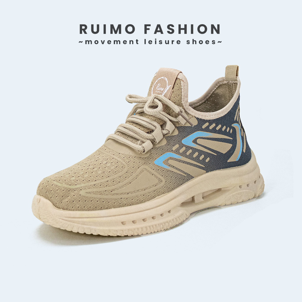 Ruimo Sepatu Sneakers Pria Bersikulasi Sepatu Pria Dewasa Tali - JS-2
