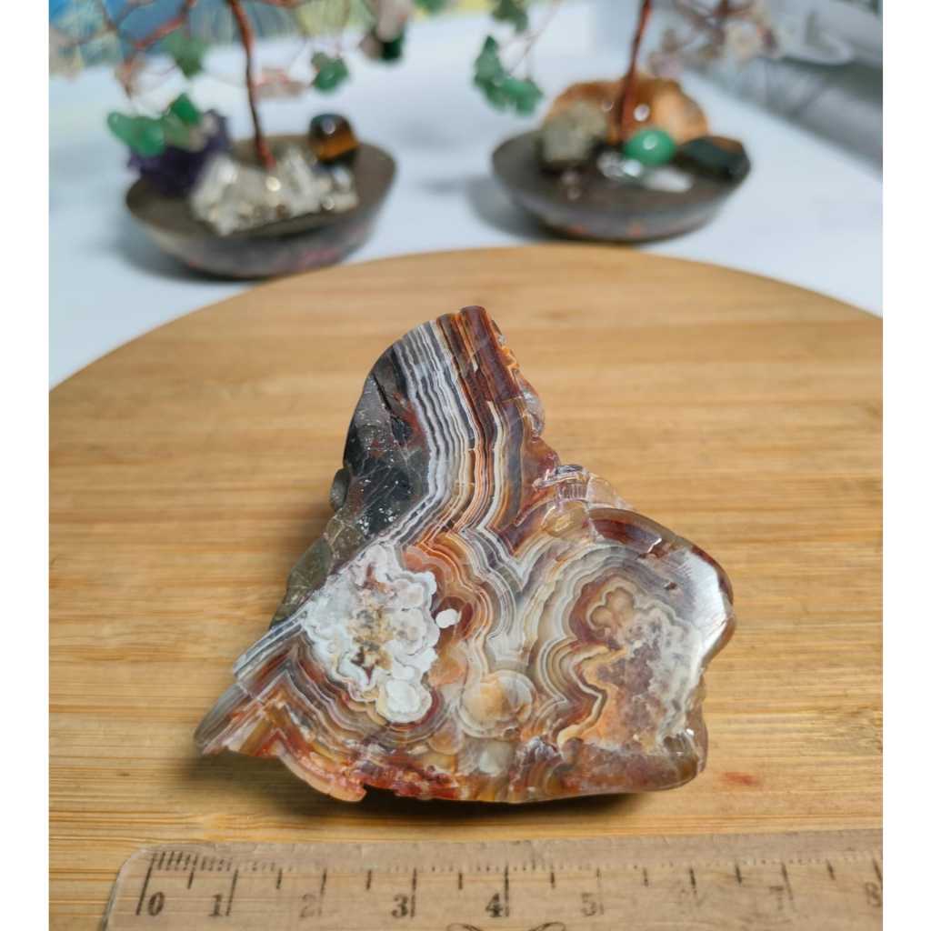 Batu Mexico Agate pattern polished rough Natural (6)