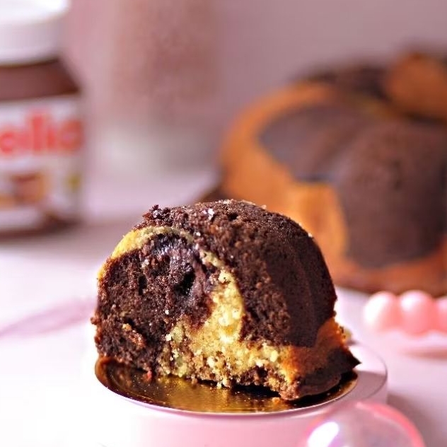 Nutella Marmer Cake - GLUTEN FREE LESS SUGAR