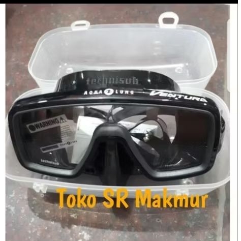 Kacamata Selam Kacamata Ventura Aqualung Technisub Ventura Black