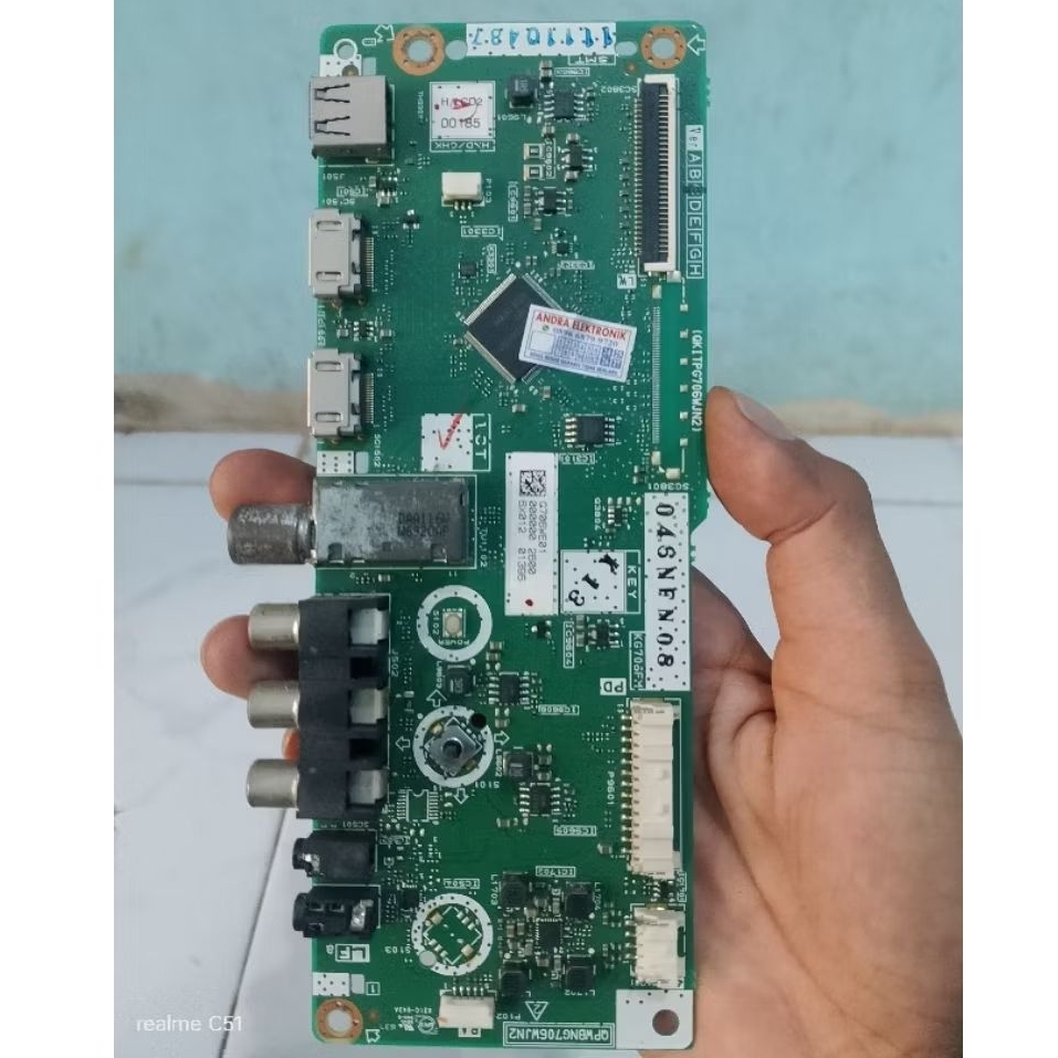 MB / MAINBOARD / MOTHERBOARD / MESIN TV LED LCD DIGITAL TV SHARP LC_32LE295I