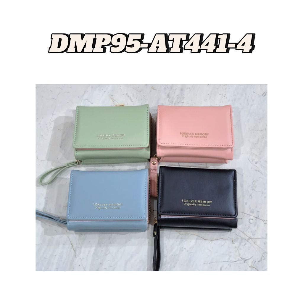 Dompet Wanita Lipat Elegan Stylish Motif Polos 5 Slot Ruang Dalam 1 Slot Foto 2 Slot Koin Berbahan K