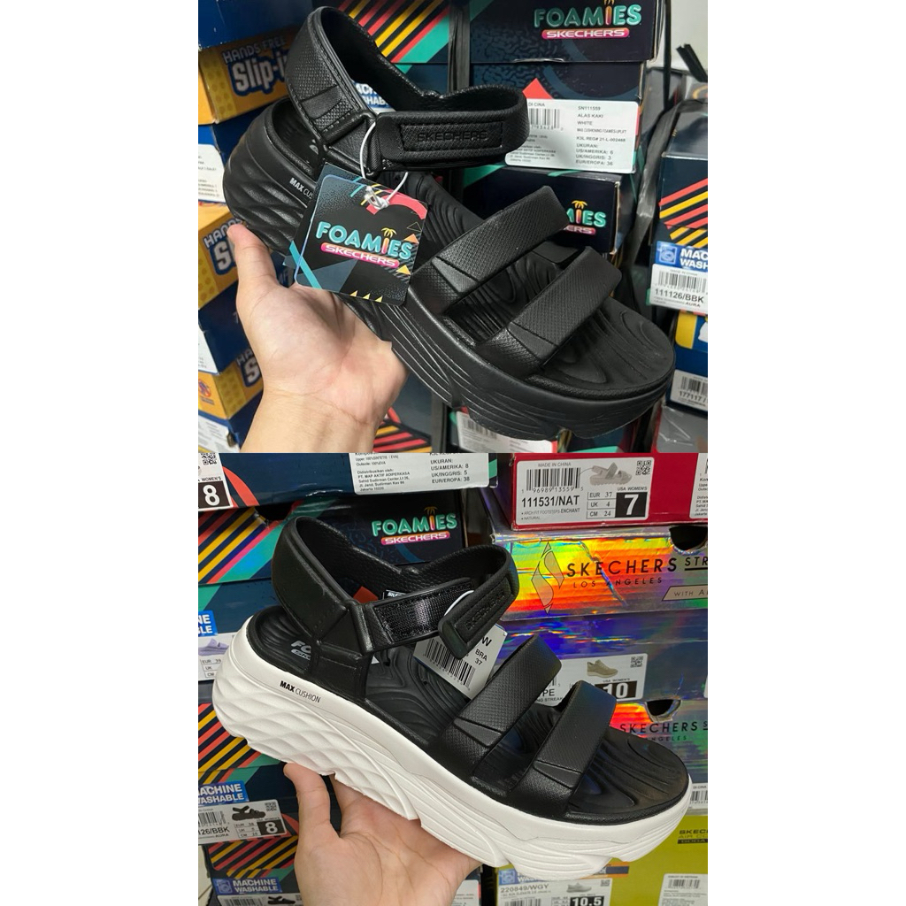 Sandal skechers 111126 max cushion