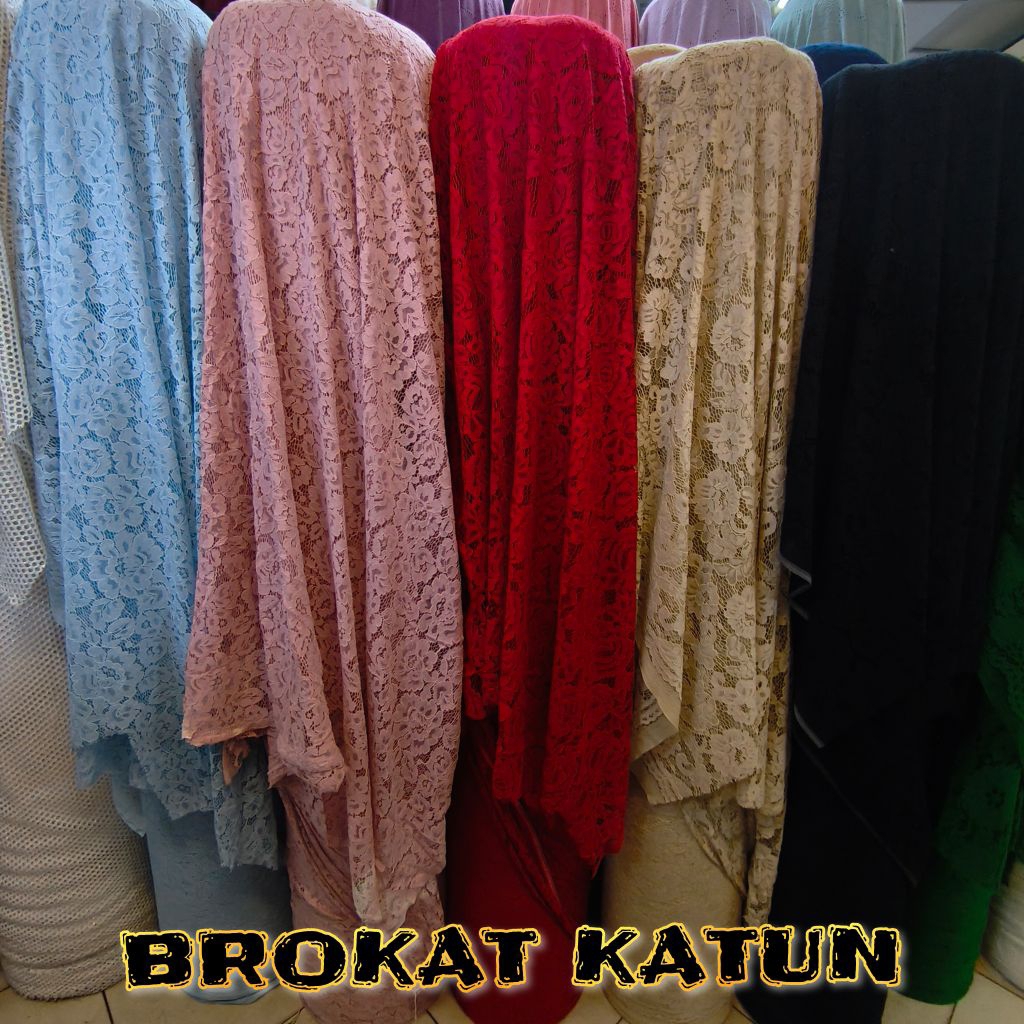 Kain Brokat Katun/Bahan Kain Brokat Katun [harga ½ meter]