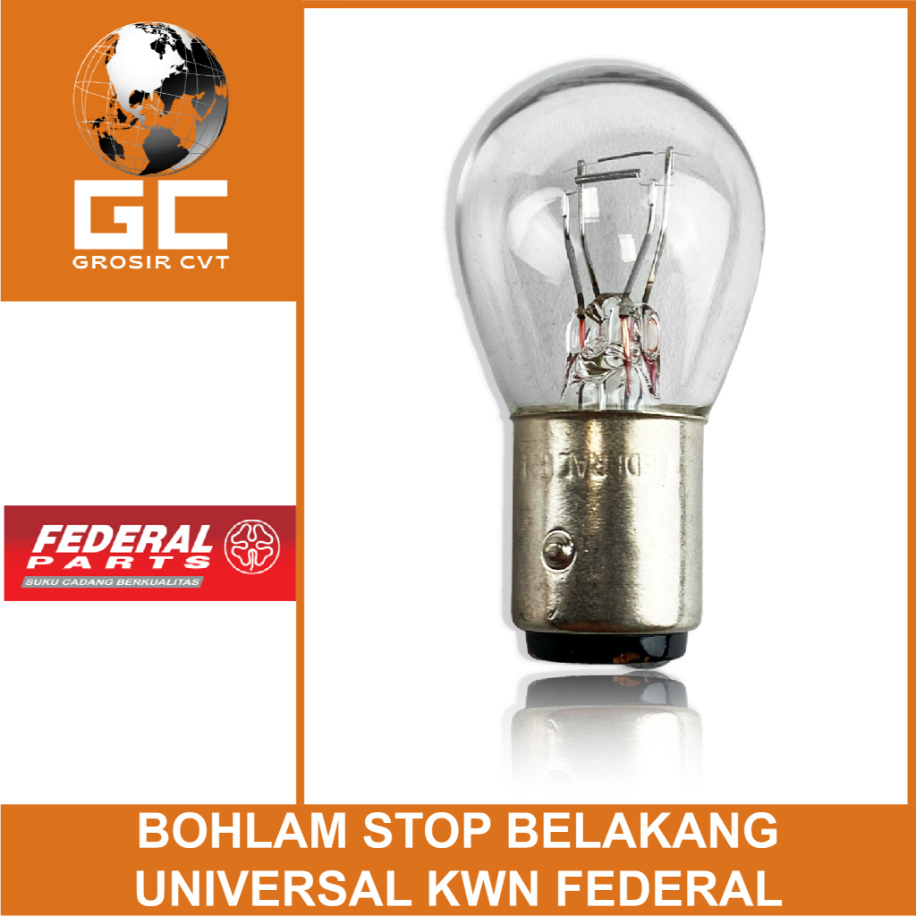 Federal Lampu Bohlam Belakang Stop Motor Beat Genio Deluxe Scoopy Spacy Vario PCX ADV 110 125 150 16
