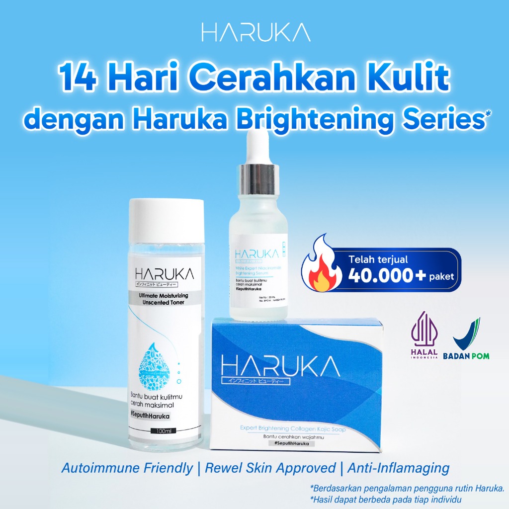 Paket Brightening Skin Care Pemutih Haruka - Seputih Haruka