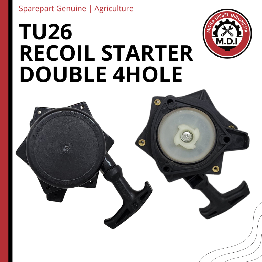 Engkol Starter TU26 Recoil Starter Double 4 Hole Sprayer Hama