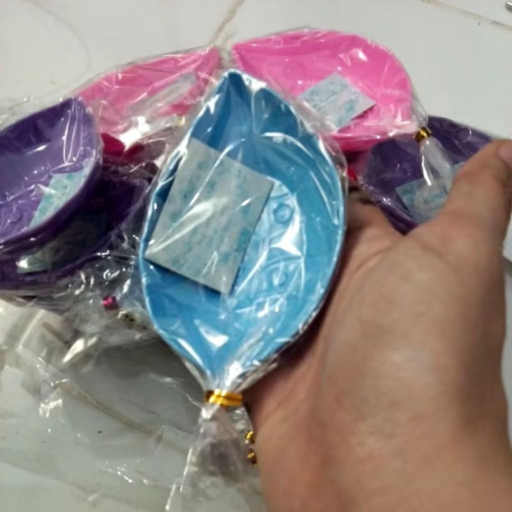 {A127} Mangkok Mini Souvenir / Mangkok Sambal Masker / Mangkok Daun Kemasan Plastik
