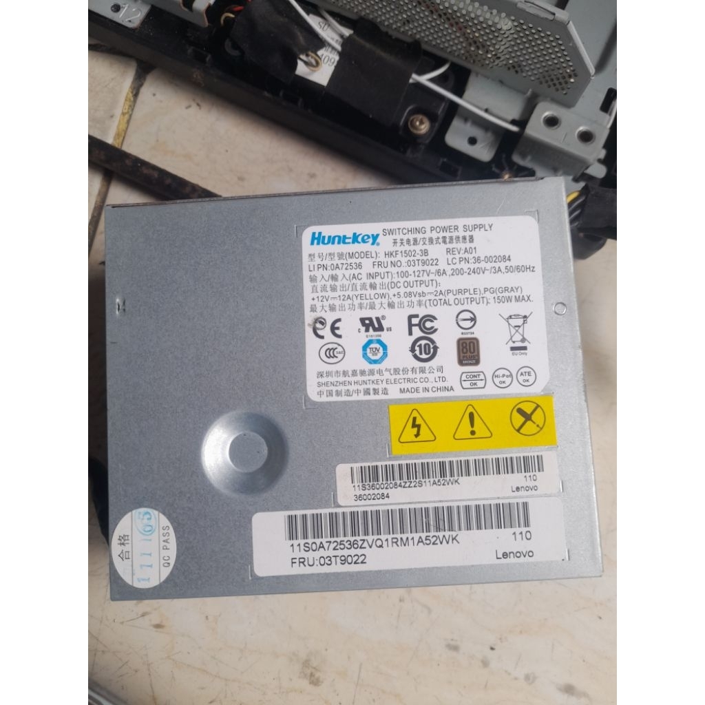 POWER SUPPLY PC ALL IN ONE LENOVO THINKCENTRE M71Z BEKAS