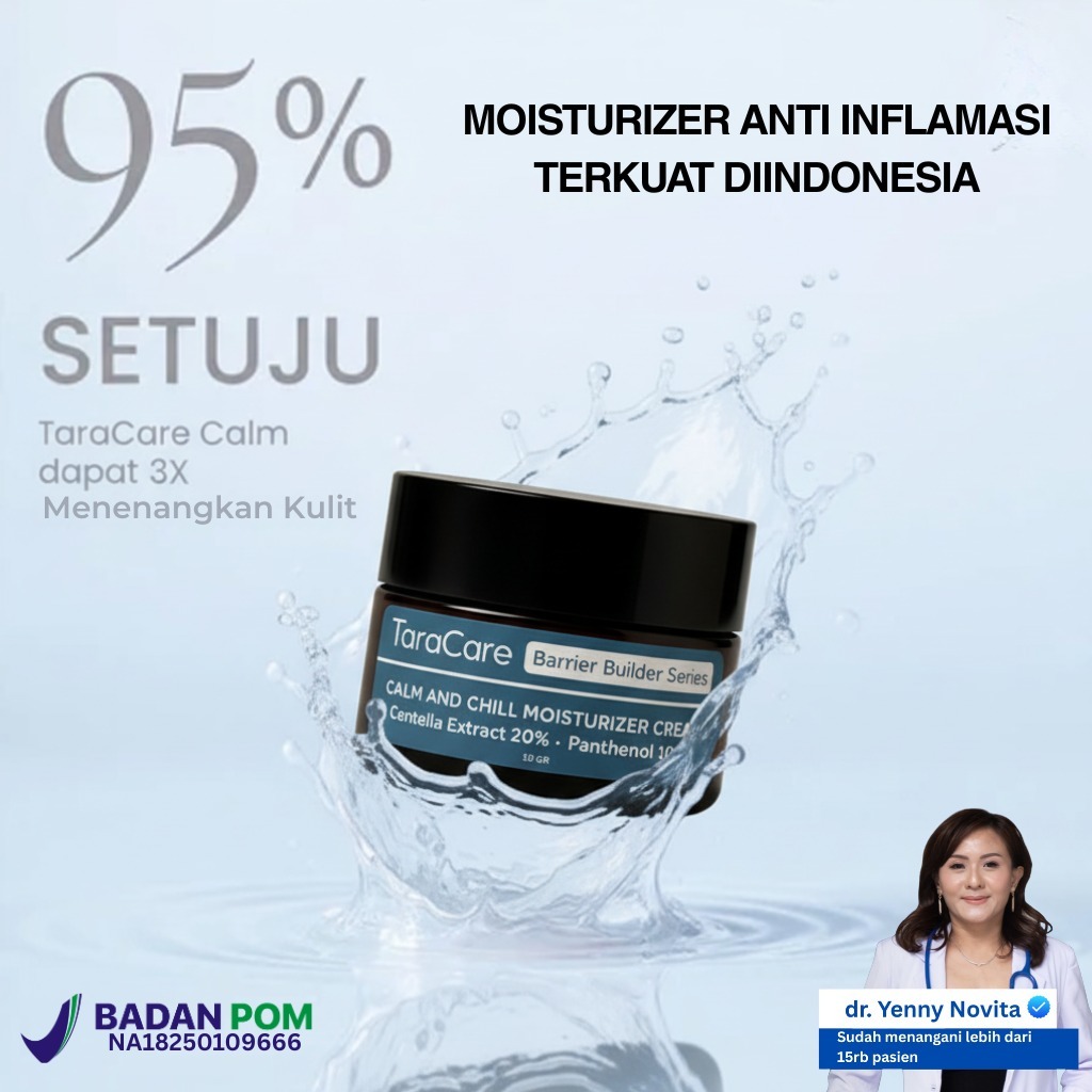 TaraCare Calm & Chill Moisturizer, Melembapkan & Menenangkan Kulit Wajah