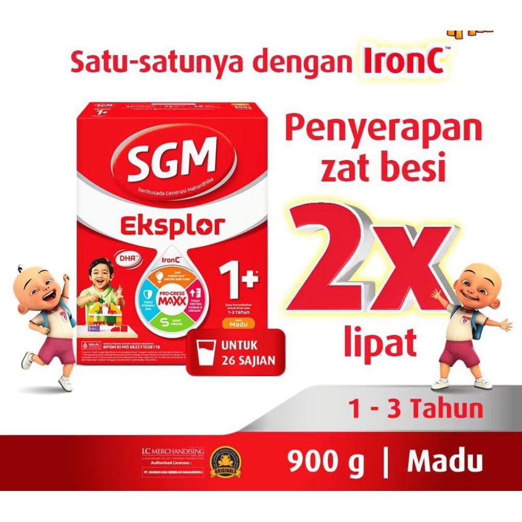 Susu SGM Eksplor 1+ Rasa Vanila / Madu – Susu Pertumbuhan Anak Usia 1–3 Tahun