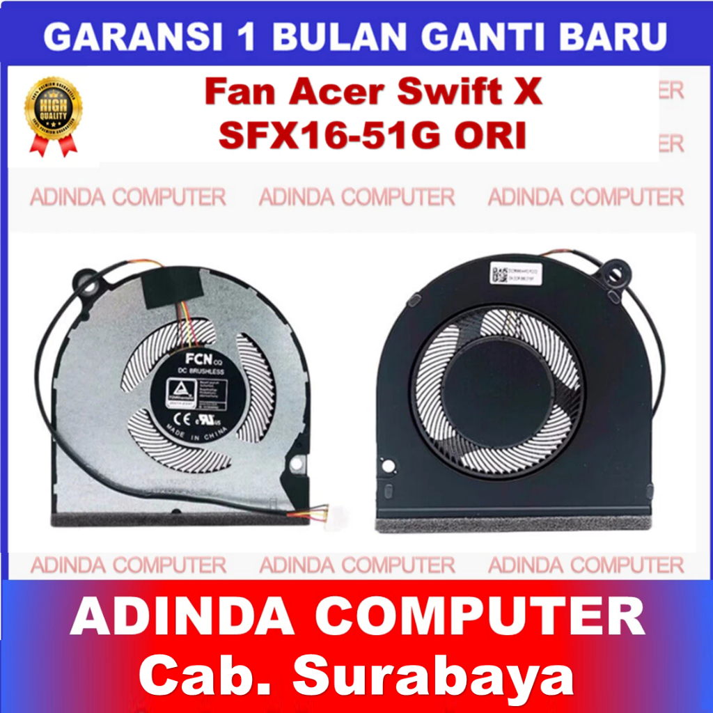 Kipas Fan Acer Swift X SFX16-51G Swift 3 SF316-51 FNKY N20C13 ORI