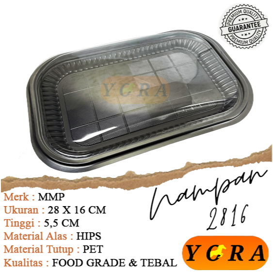 [10 PCS] Mika Kue Nampan Alas + Tutup / Tray Nampan Sedang 2816 / Nampan Plastik / Mika Tray Nampan 