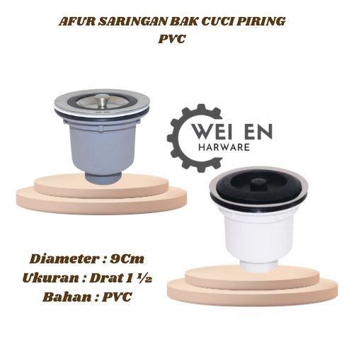 Afur PVC Wastafel Bak Cuci Piring / Afur Saringan PVC Wastafel Bak Cuci Piring