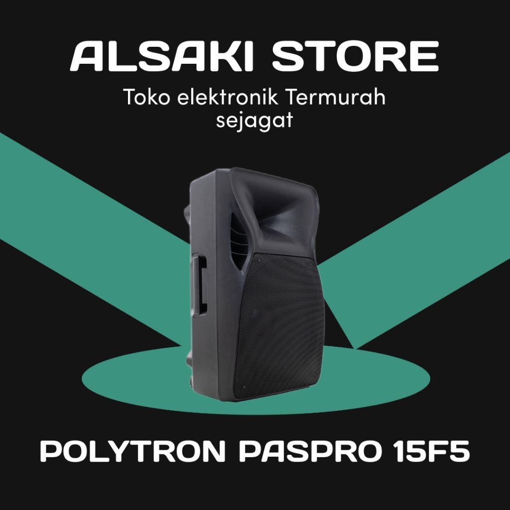 POLYTRON PASPRO 15F5/
PASPRO15F5 SPEAKER BLUETOOTH - mic bawaan 2pcs