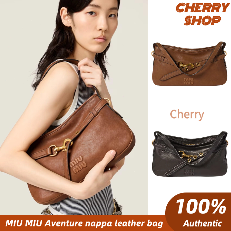 MIU MIU Aventure nappa leather bag / MIU MIU Tas kulit nappa petualangan