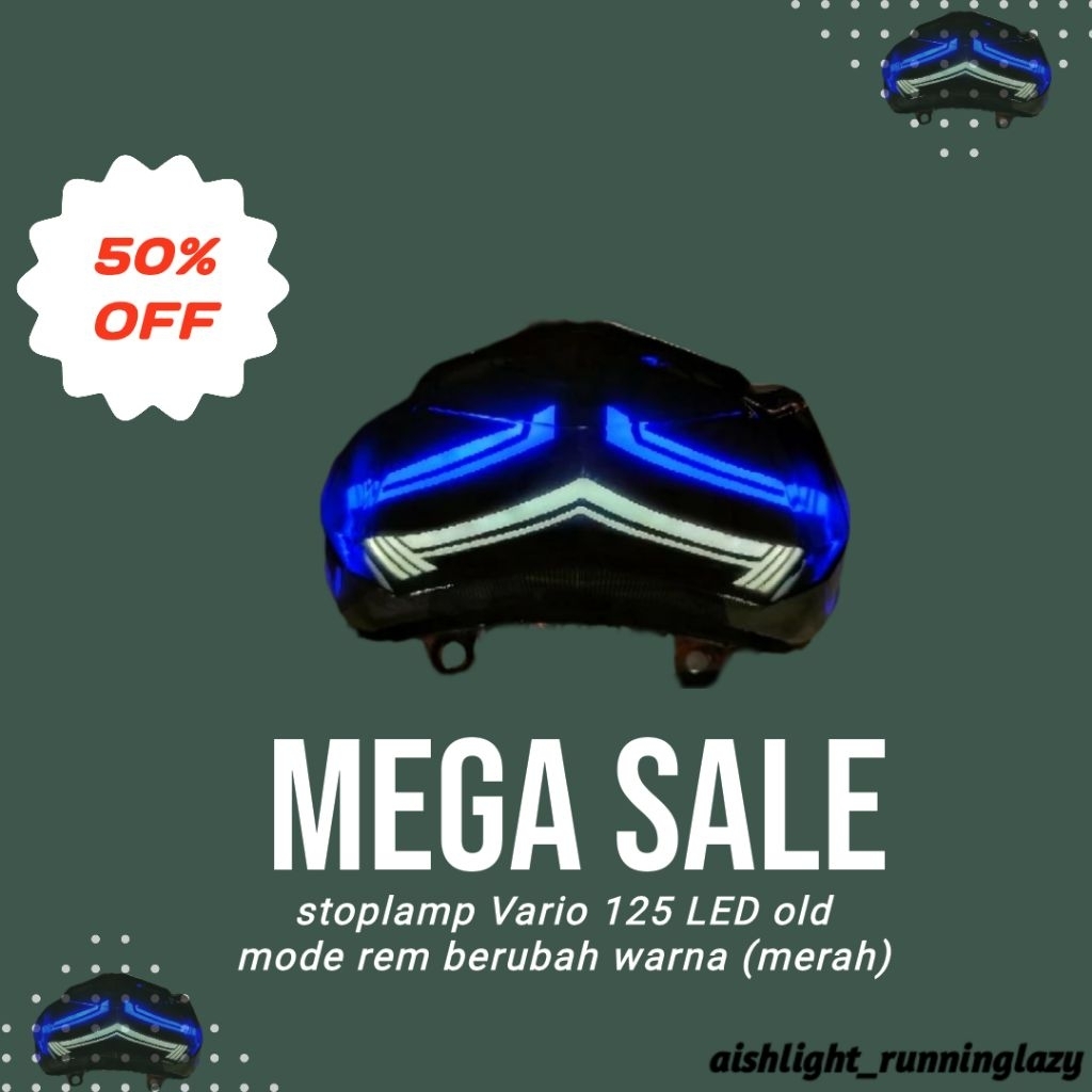 FULLSET stoplamp Vario125/150 old custom lazy running || stoplamp Vario125/150 led old custom lazy |