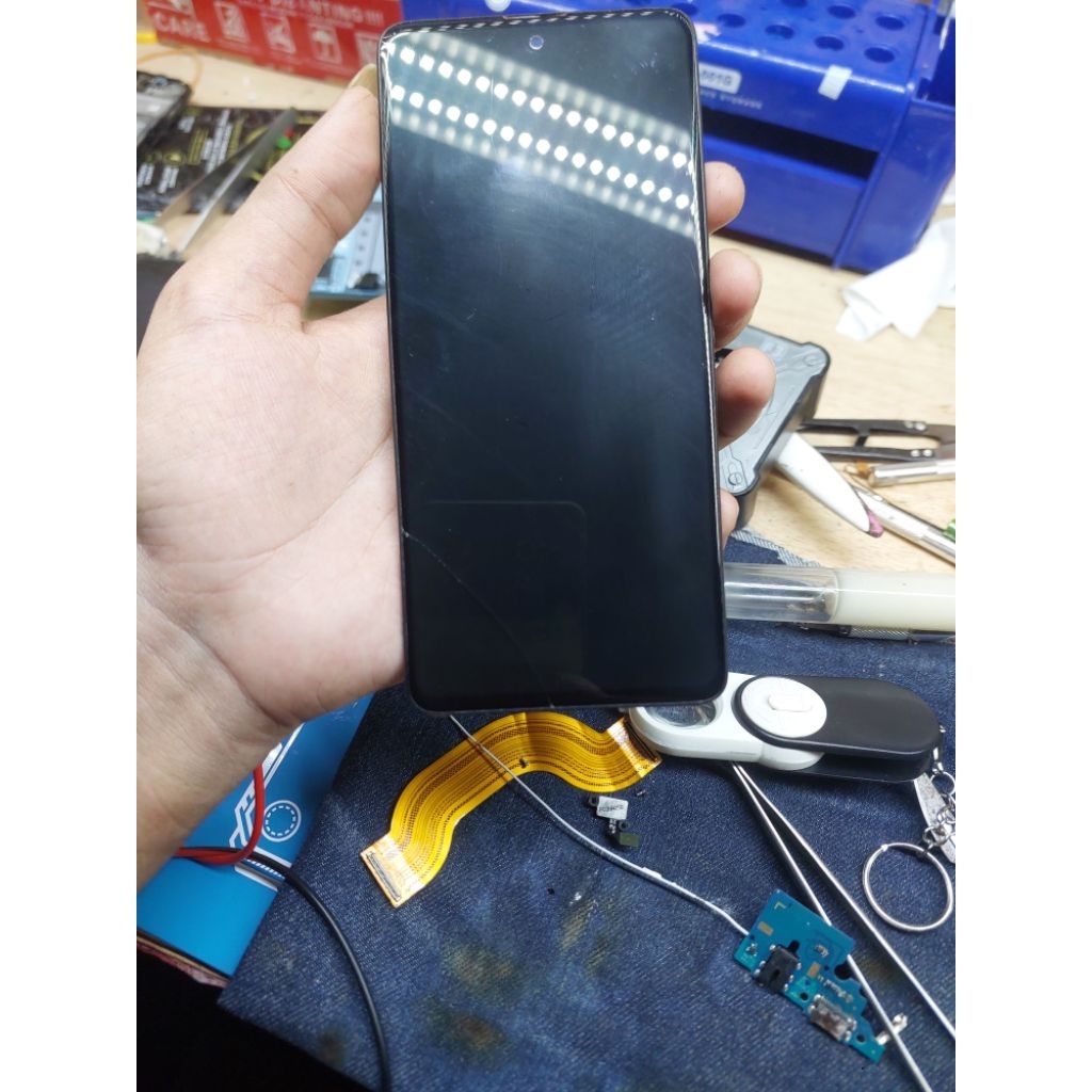 lcd samsung a51 ori copotan