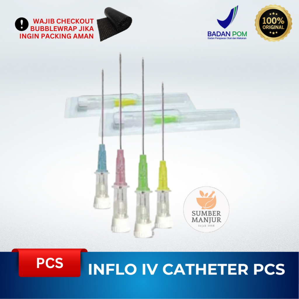 INFLO IV CATHETER 20G 22G 24G 26G HEALTHCARE ONEMED MIX ECER