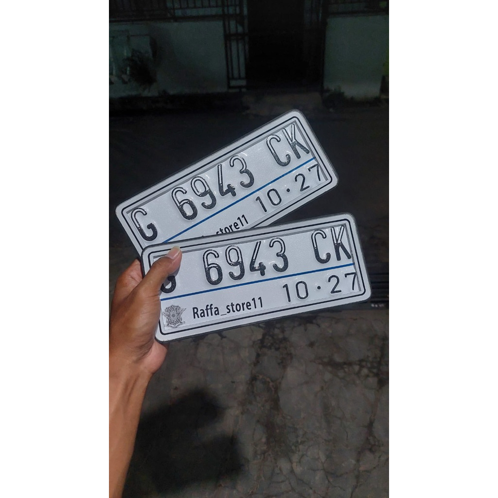 PLAT NOMOR MOTOR AKRILIK NON LED / TIDAK NYALA // PLAT NOMOR AKRILIK CUSTOM