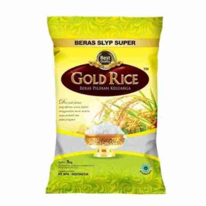 BERAS PREMIUM GOLD RICE BERAS PILIHAN KELUARGA 5 KG - Gold Rice 5 KG