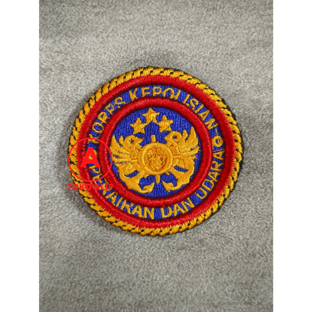 Bet Timbul Roda Polairud - Bet Baju Polairud - Badge Timbul Brivet Roda Polairud - Brivet Roda Polai