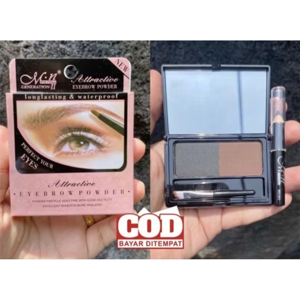 MN Eyebrow Powder / Kiss Beauty / Clever Cat / Pensil Alis