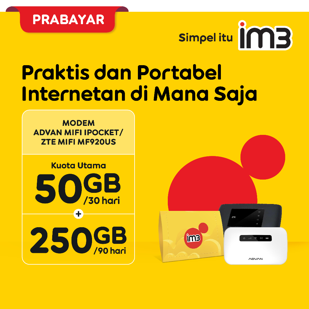 Indosat MiFi: Mobile WiFi + SIM Card IM3