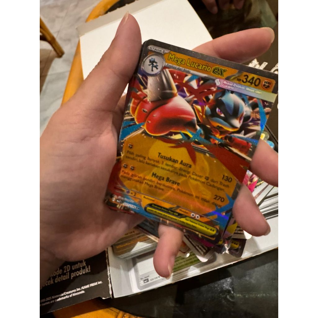 Mega Lucario ex RR MA1 077/126 Kartu Pokemon TCG Mega Evolusi