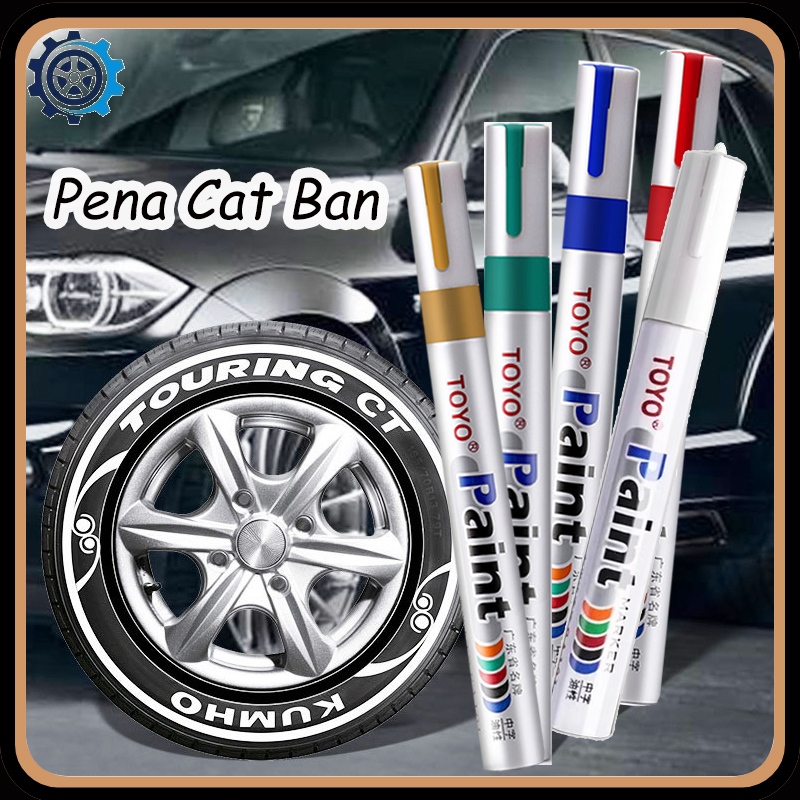 Terlaris Toyo Cat Minyak Marker Spidol Ban Motor Mobil Sa101 Pena Cat Putih Pensil Cat Ban Mobil