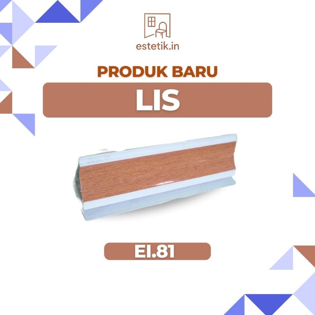 List dinding plafon pvc sudut lebar 6cm panjang 4m