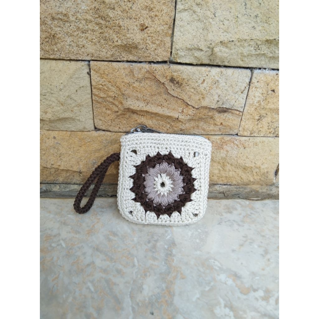 dompet koin rajut/dompet mini rajut