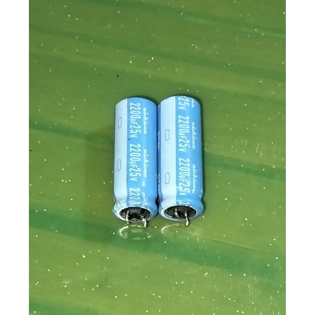 ELCO 25V 2200UF BEKAS COPOTAN