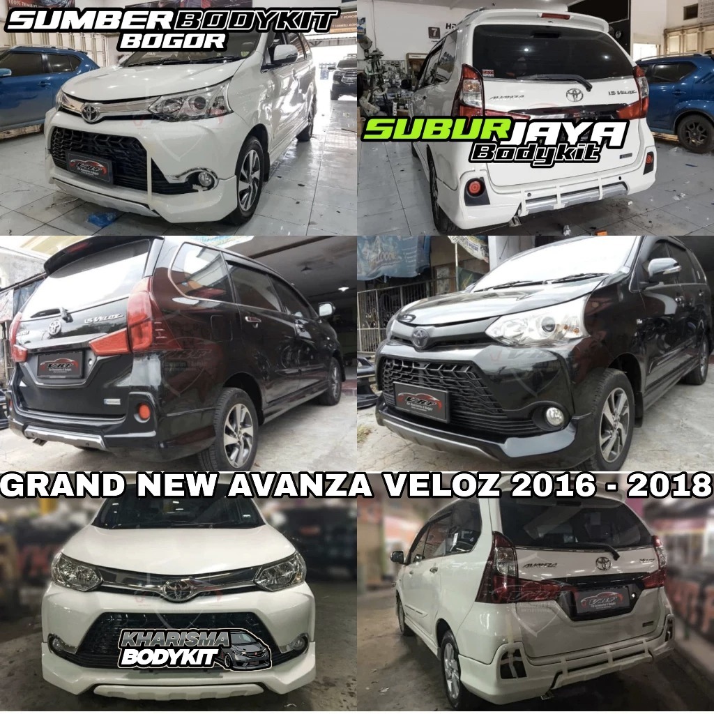 BODYKIT GRAND NEW AVANZA VELOZ TAHUN 2016 - 2018 BODYKIT TOYOTA GRAND NEW AVANZA VELOZ 2016-2018