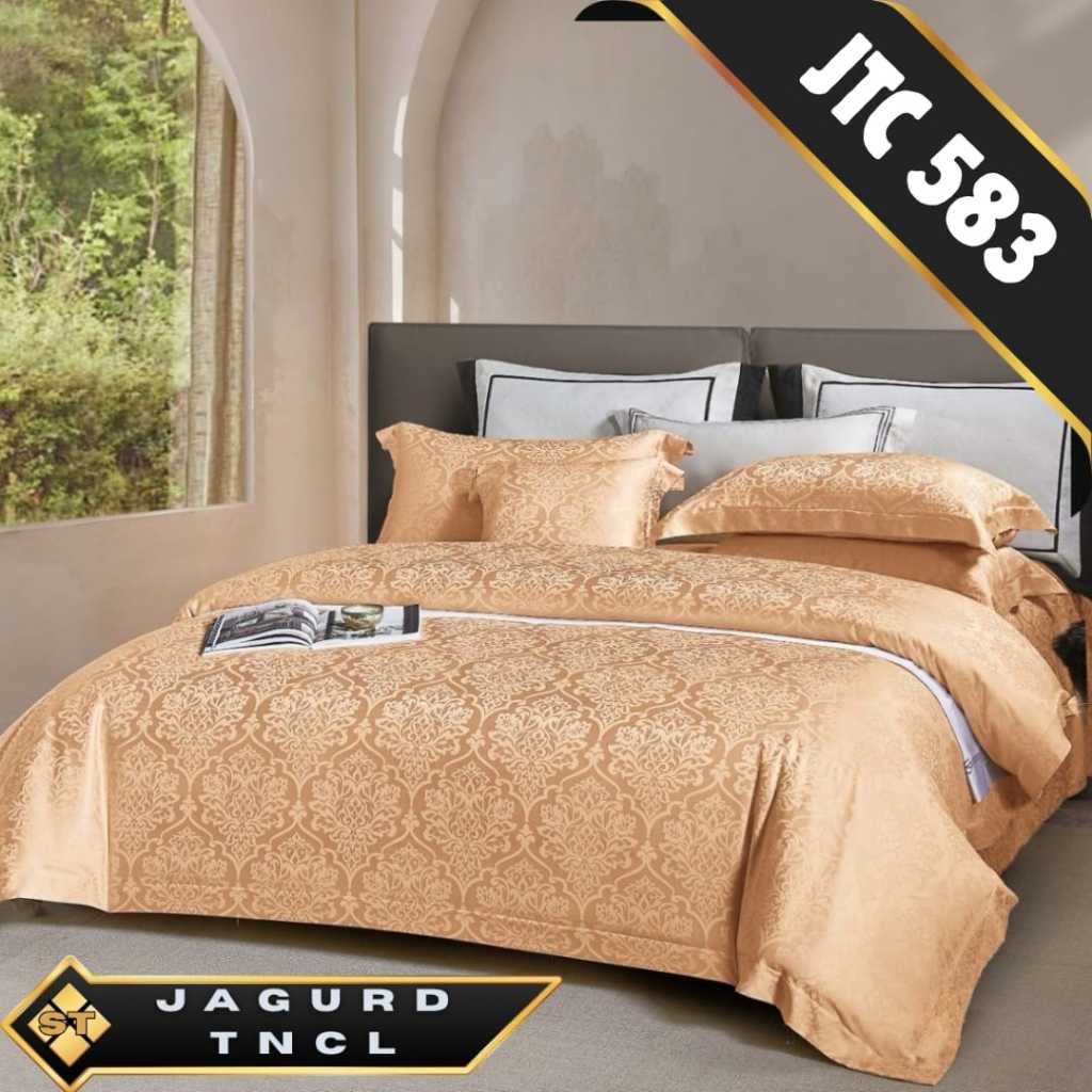 Sprei / Bedcover Custom Murah bahan Tencel Jacquard Organic Preorder Super Adem Ukuran apa aja