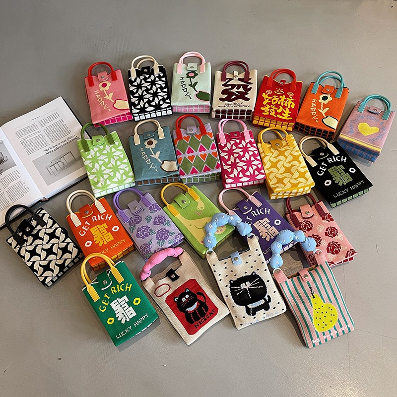 Tas Knit Hp Tas Mini Selempang Rajut