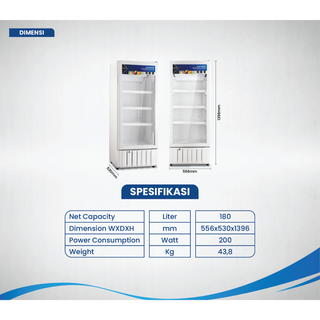 SHOWCASE AQUA  AQB-190 180 L COLD CHAIN