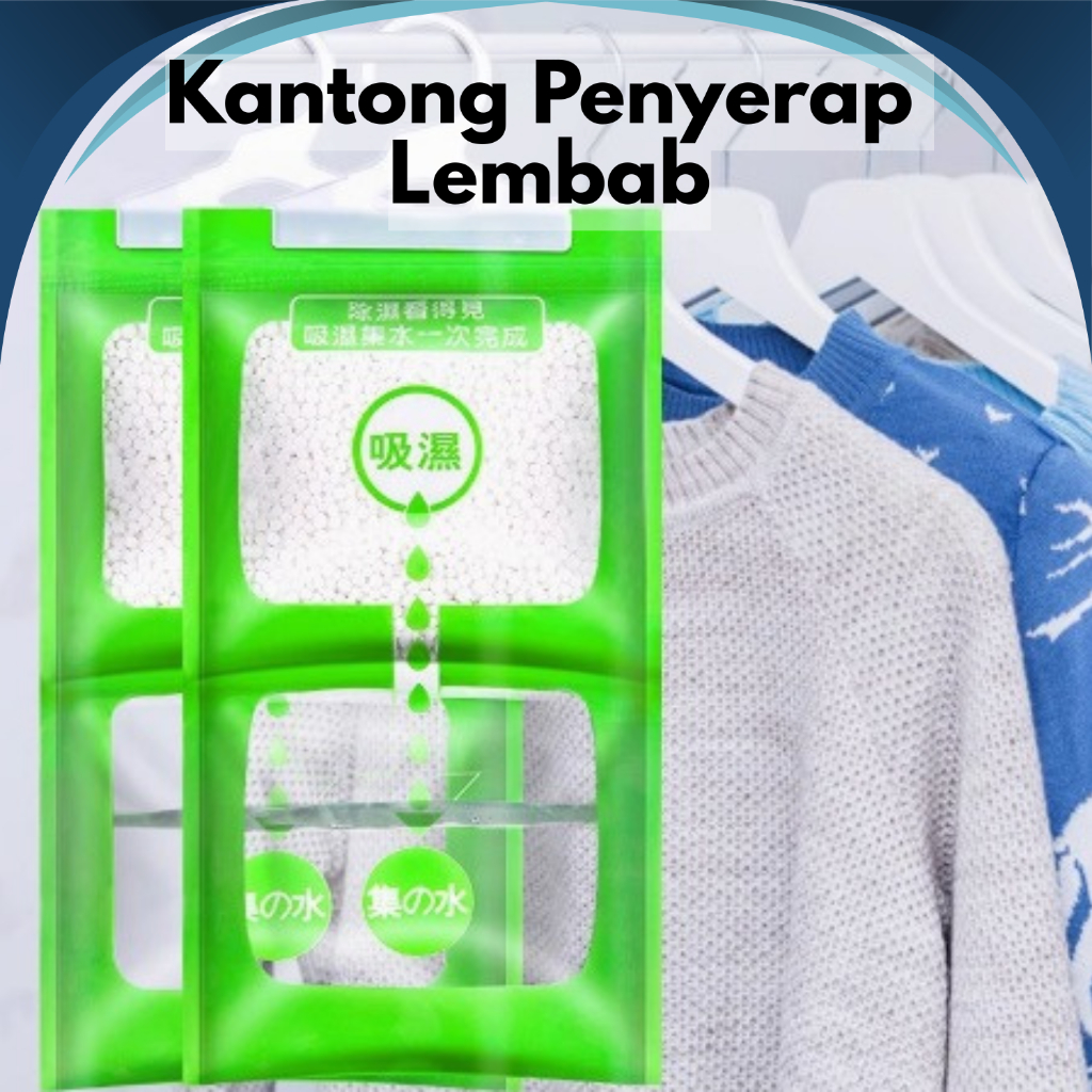 Kantong Penyerap Lembab Anti Jamur dan Bau | Gantungan Serap Lembab Lemari Pakaian Rak Sepatu Tas