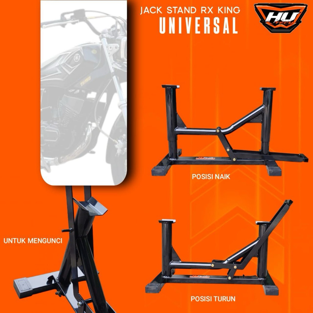 ( HUTECH ) JACKSTAND TRAIL RX KING / SEMUA MOTOR BEBEK / CAGAK PADDOCK / DONGKRAK MOTOR UNIVERSAL