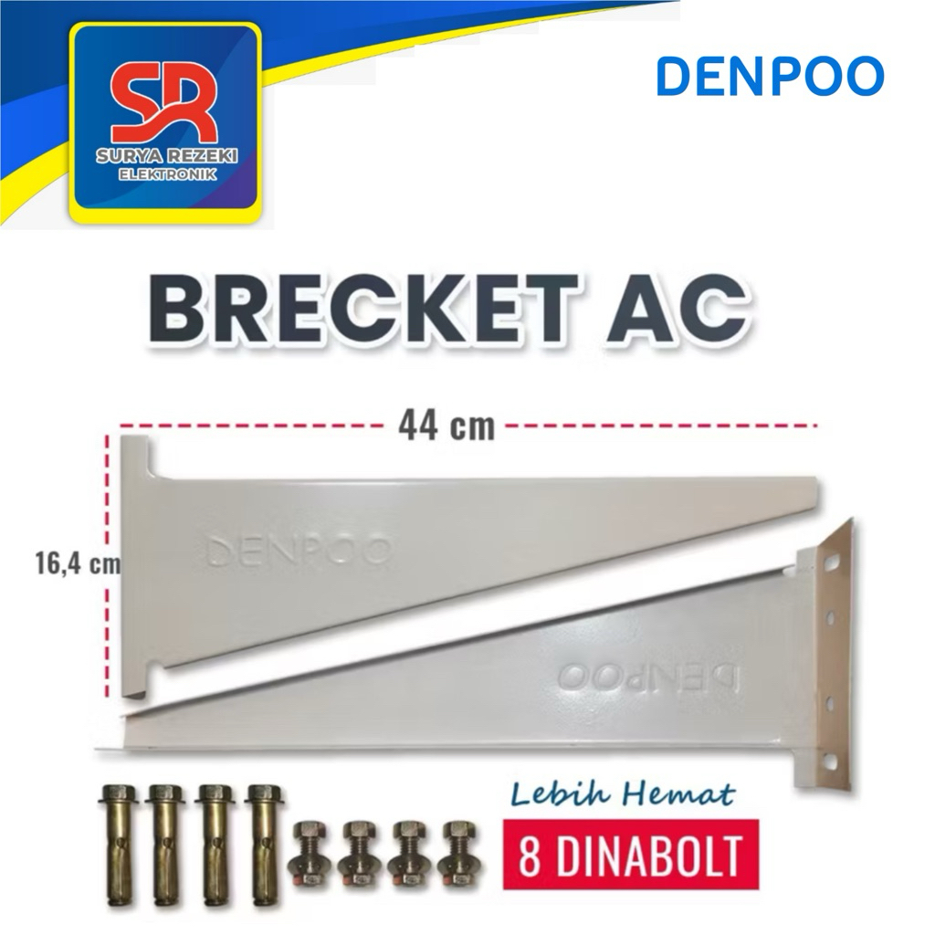 Bracket AC Denpoo Outdoor 1/2 PK, 3/4 PK sampai 1 PK / Dudukan AC Outdoor Tebal Merk Denpoo