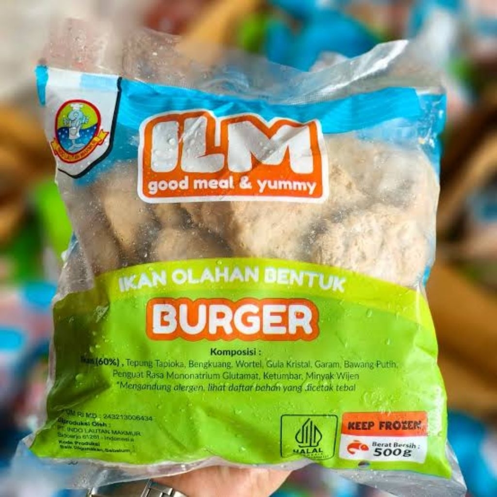 ILM Burger 500gr | Sosis Tempura ILM | Frozen Food Tempura | Burger ILM