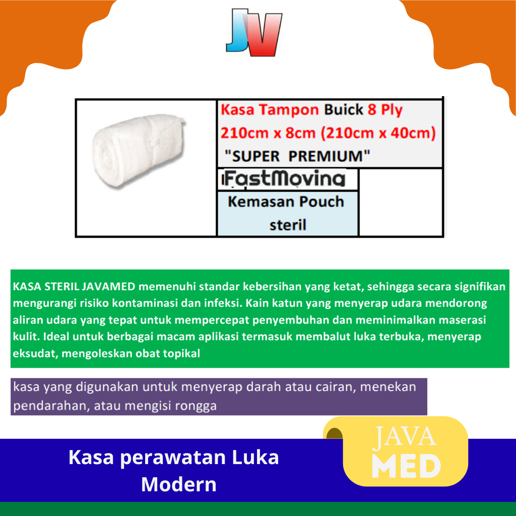 Kasa Tampon Rol Besar kemasan steril Pouch