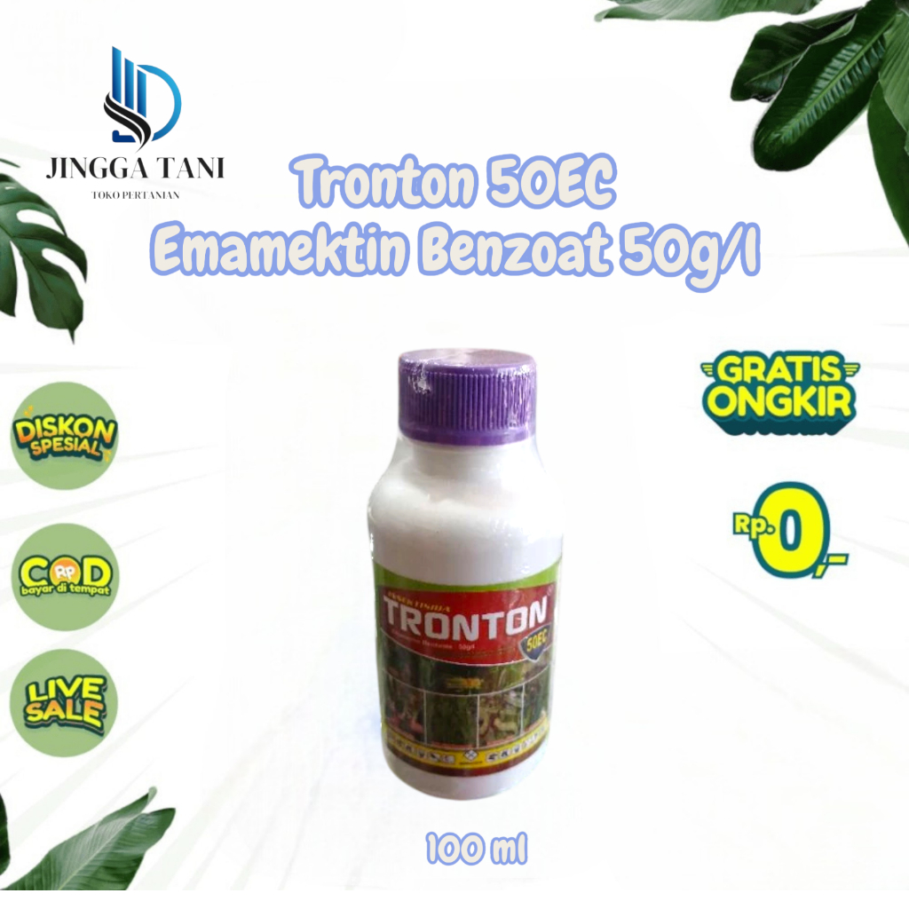 Insektisida Tronton 50EC 100ml Emamektin Benzoat Pembasmi Hama Ulat Grayak dan Krop Sundep