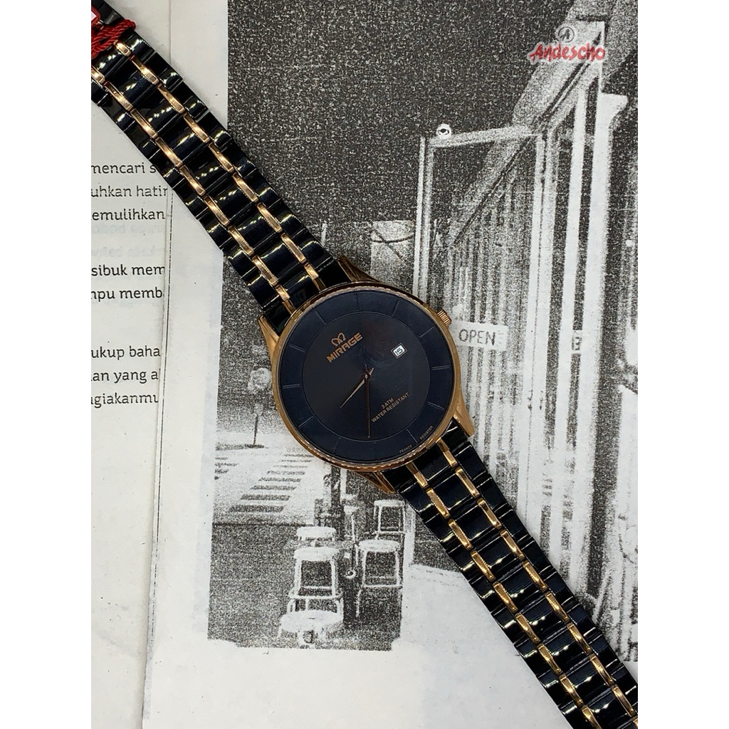 JAM TANGAN PRIA MIRAGE 8670 BRP-M ORIGINAL GARANSI 1 TAHUN