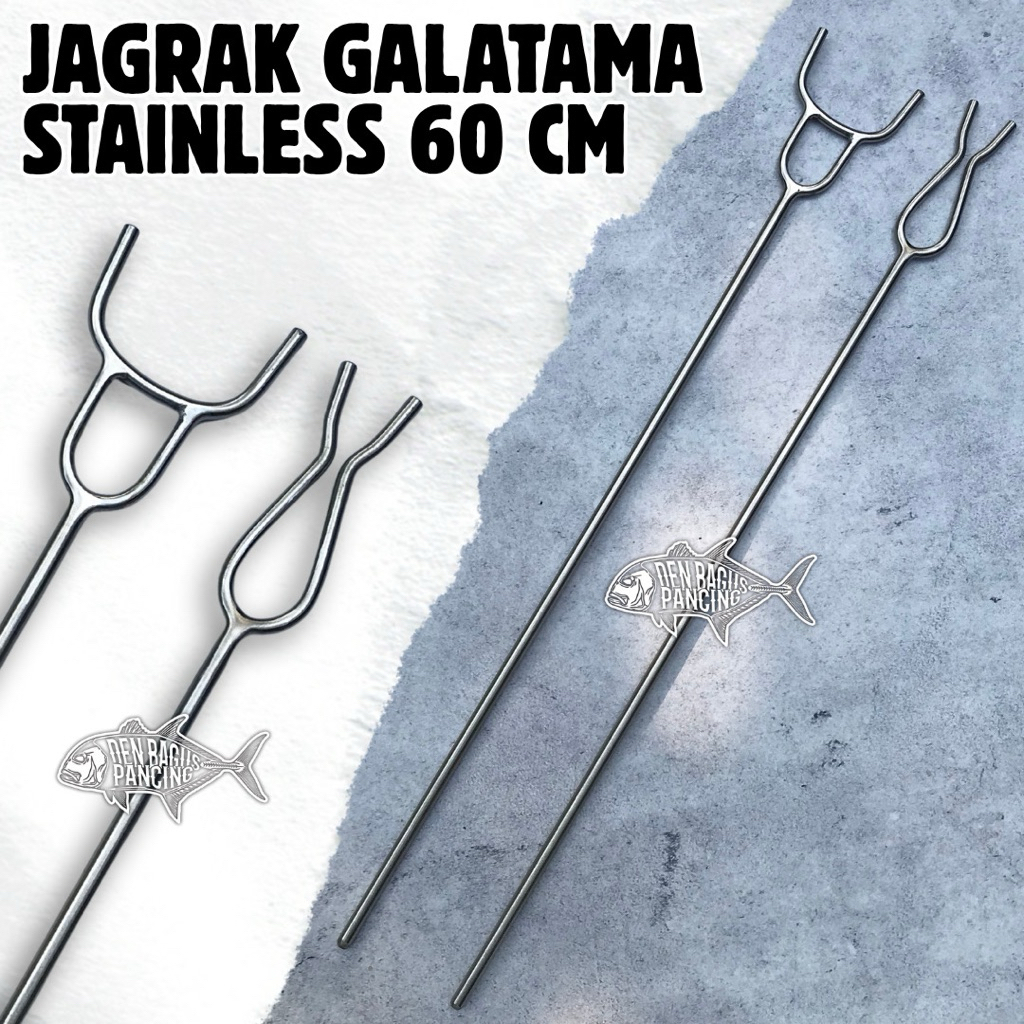Jagrak Penyangga Joran Pancing Galatama Teleseran 60 Cm Stainless Steel Anti Karat