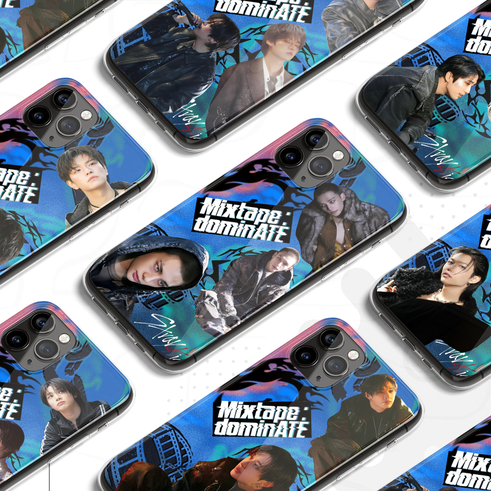 Case Premium Mixtape Dominate Stray Kids Collection (Semua Type HP) Hyunjin Felix Bangchan Jisung Le