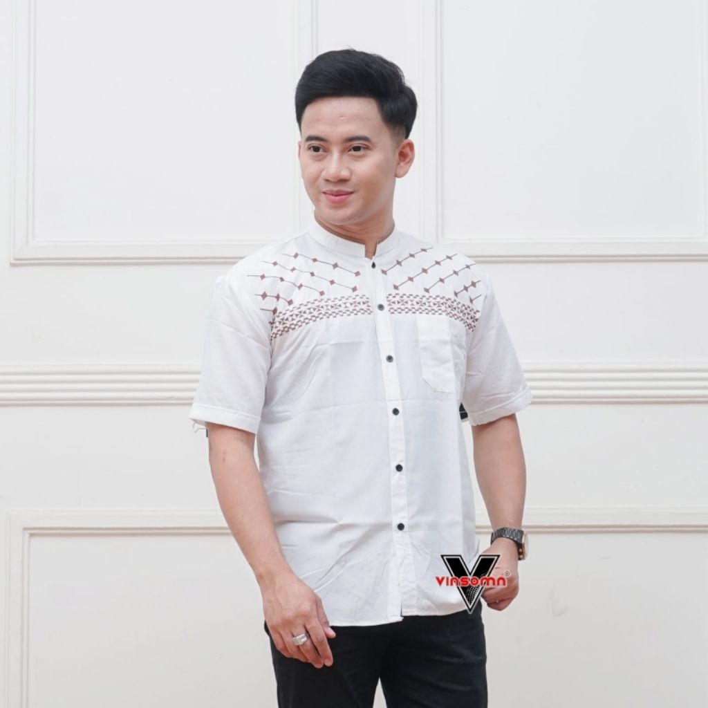 Koko Pria Terbaru 2026 Bju Kpko Pendek Pria Kokp Pria Dewasa Baju Leberan Cowok Bj Muslim Koko Lebar