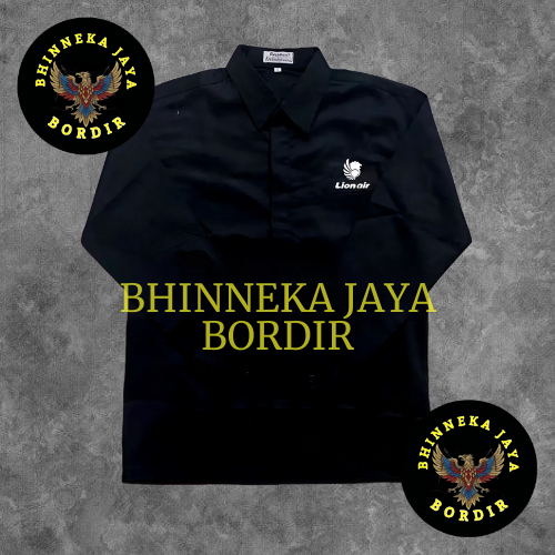KEMEJA LION AIR PENERBANGAN HITAM
