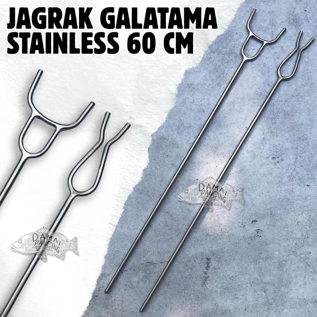 Jagrak Joran Pancing Galatama Tleseran Stainless Steel 60 Cm Anti Karat